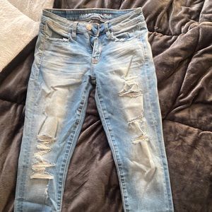 american eagle super stretch skinny jeans